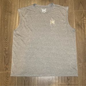 3 for $15 Tapout Gray Sleeveless Tank Top Logo Performance T-Shirt  Men’s XXL